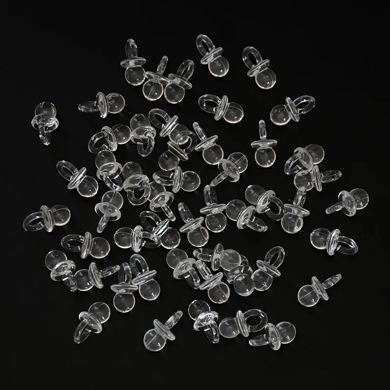 Acrylic Pacifier Confetti for Baby Shower & Gender Reveal Parties
