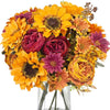 Silk Sunflower Wreath Bouquet for Home & Wedding Décor