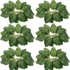 A collection of realistic foam rose artificial flowers in various shades of green.