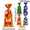 Halloween Pumpkin Candy Bags for Trick-or-Treat Party Favors