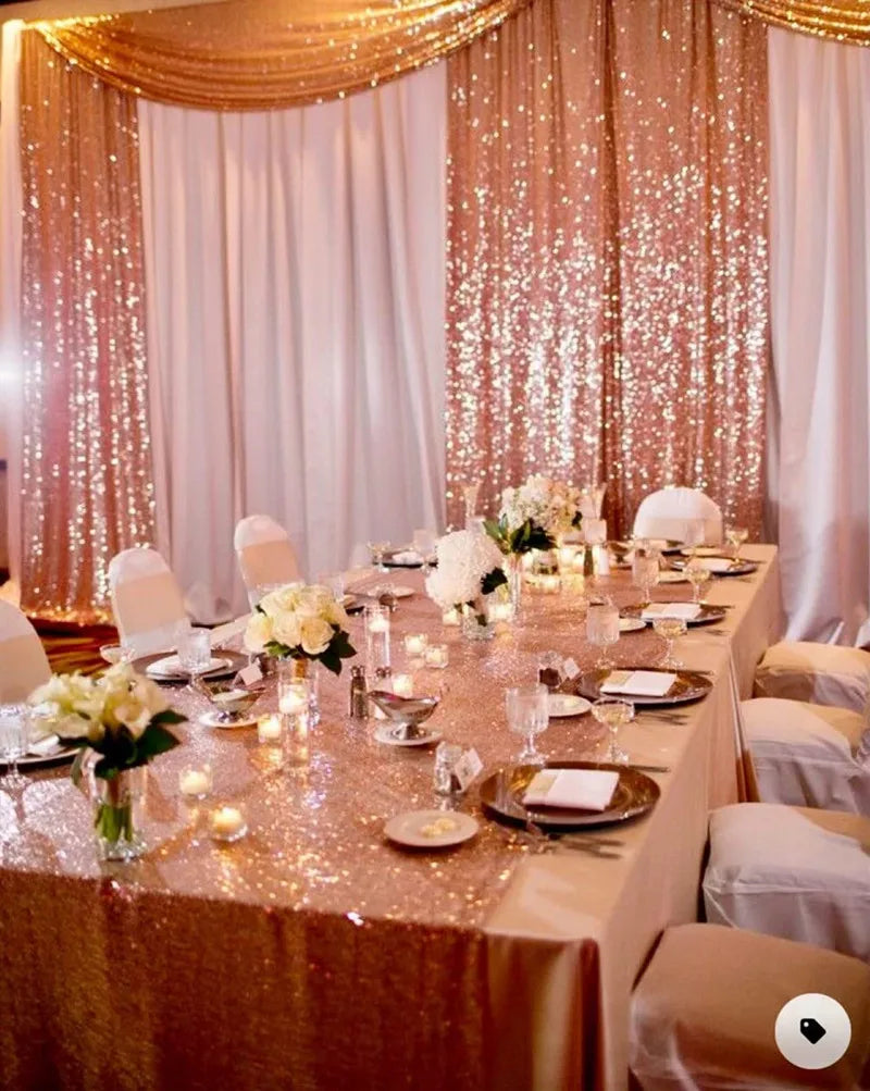 Sequin Backdrop Curtains – 2 Panels, 2ft x 8ft