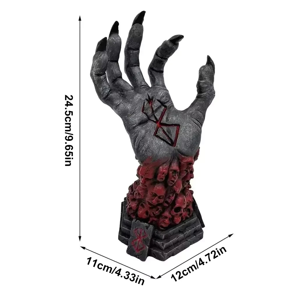 Gothic Resin Hand Wall Hook & Key Holder