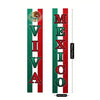 Vertical banner featuring the flag of Mexico with the text Viva Mexico