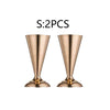 Gold Trumpet Vase Metal Flower Holder for Weddings & Home Decor