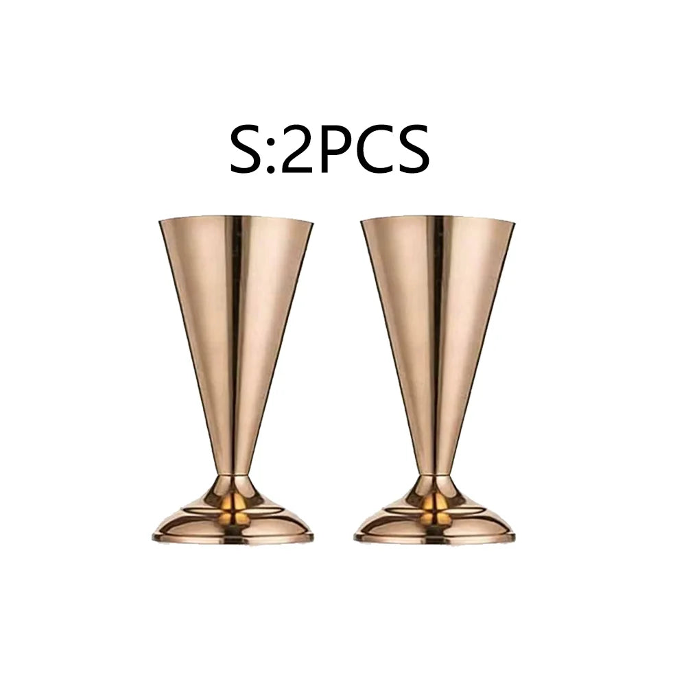 Gold Trumpet Vase Metal Flower Holder for Weddings & Home Decor