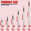Impact screwdriver bits in various sizes and combinations shown with dimension labels