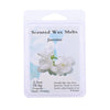 A package of scented wax melts with a jasmine fragrance labeled as Hand-Poured.