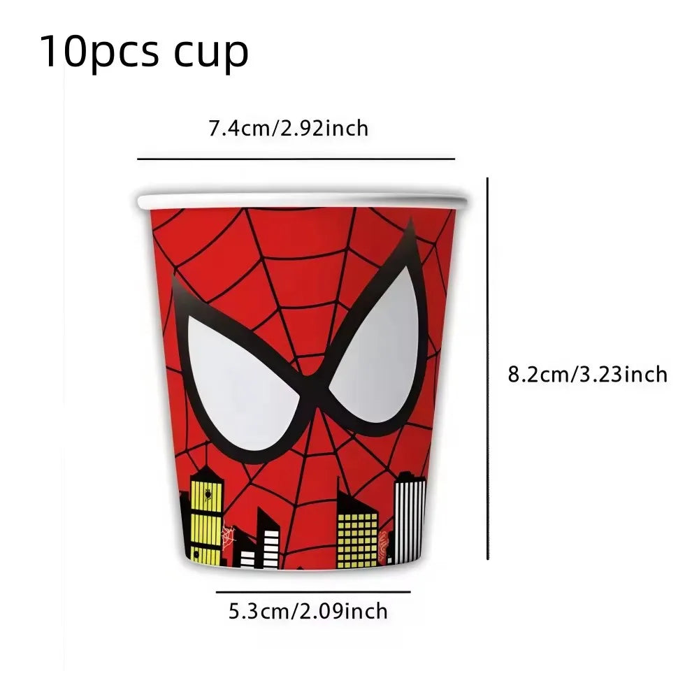 Superhero Birthday Party Tableware and Decoration Kit