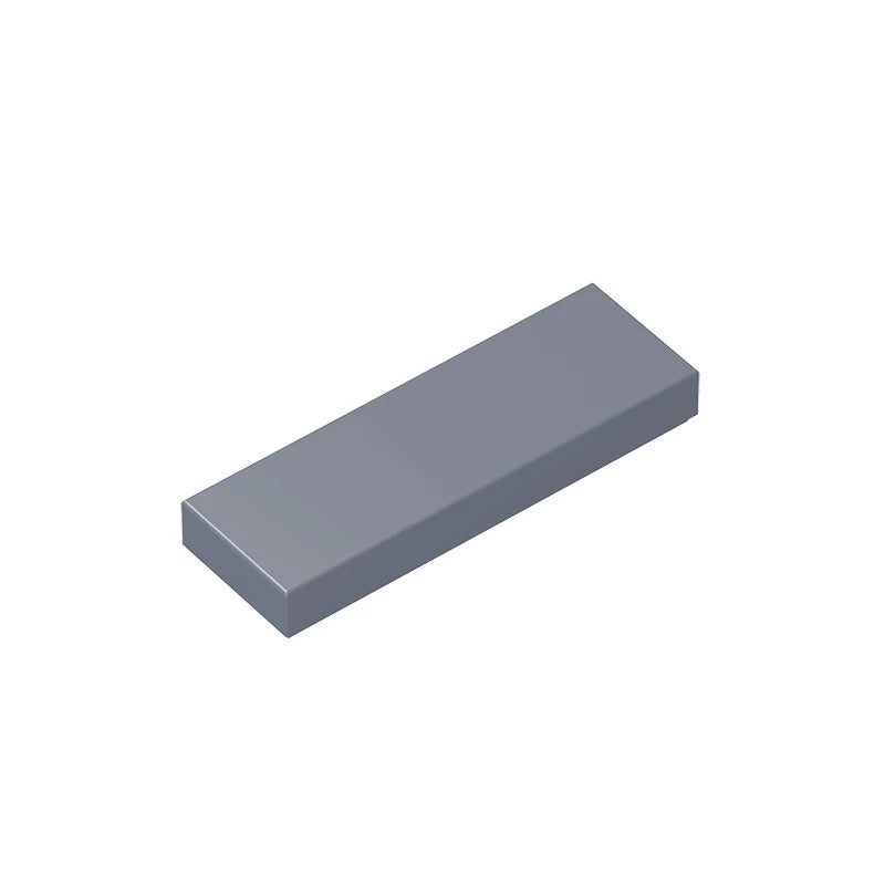 A rectangular building brick tile in a solid gray color.