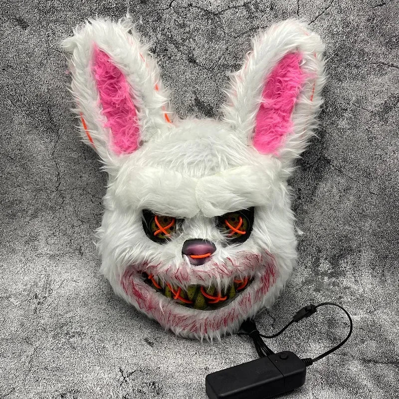 LED Illuminated Halloween Animal Mask with Glowing Eyes