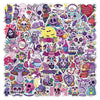 A colorful sticker pack featuring various skulls, monsters, and Halloween-themed characters for decoration.