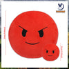 A pair of red plush dolls with angry facial expressions, designed as a horror game inspired stress relief pillow.