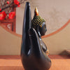 Palm-Sized Buddha Hand Sculpture with Gold Headpiece