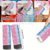Pink confetti cannon for gender reveal with instructions showing how to use the popper