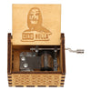 Retro Hand-Cranked Wooden Music Box