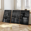 New York City Nightscape Canvas Art – Brooklyn Bridge and Manhattan Skyline