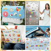 A set of colorful birthday cruise door magnets and decor for fridge and metal surfaces.