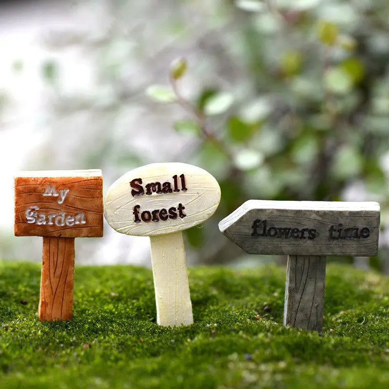 Miniature Fairy Garden Ornaments | Set of Resin Accents
