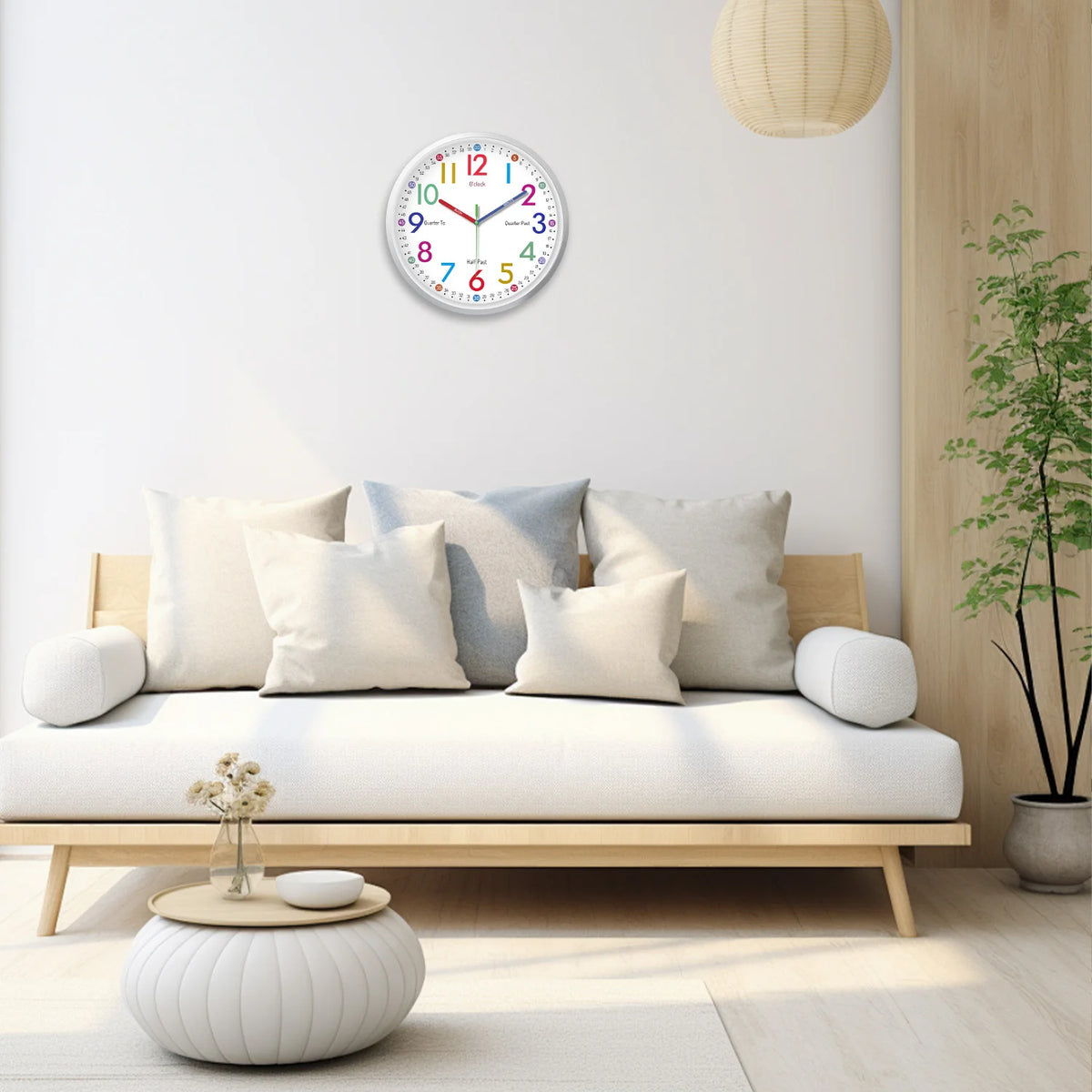 Minimalist 8-Inch Silent Quartz Wall Clock