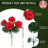 Elegant Silk Rose Bouquet – 35cm Artificial Flower Arrangement