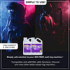 A product image showing a person using a fog machine and a bottle of fog machine fluid.