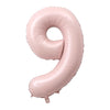 Pastel Pink & Blue Foil Number Balloon for Birthdays & Celebrations