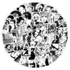 A collection of various anime characters in a collage style suitable for decals and scrapbooking