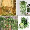 Artificial ivy vine garland with green leaves hanging decor
