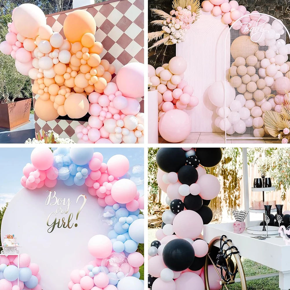 Retro Pastel Latex Balloons for Parties & Celebrations