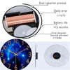 Modern Geometric Glass Wall Clock with Silent Quartz Movement