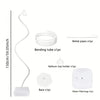 Adjustable balloon arch kit components including a bending tube, top holder, base, and water-filled bag