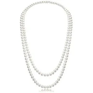 1920s Gatsby Flapper Accessory Set with Headband, Gloves, Pearl Necklace & Cigarette Holder