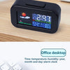 Compact Weather Station Clock with Color Display and Temperature & Humidity Monitor