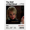 Movie poster art for The Wolf of Wall Street featuring a blonde woman looking directly at the camera.