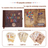 A set of vintage DIY scrapbook photo albums including a book of adventures, various accessories, and packaging box.