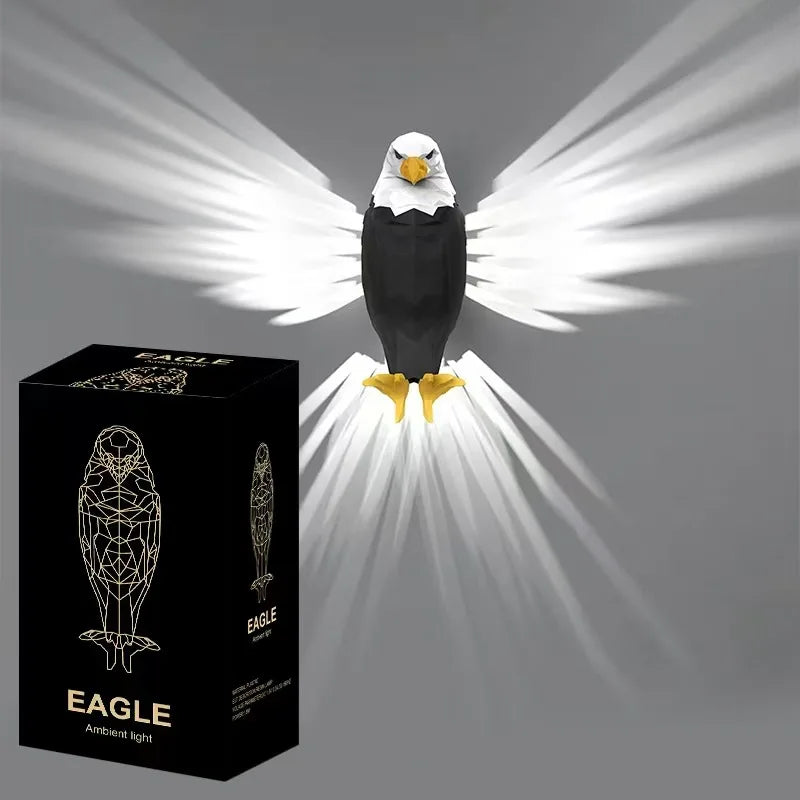 LED Eagle Wall Lamp with Glowing Wings