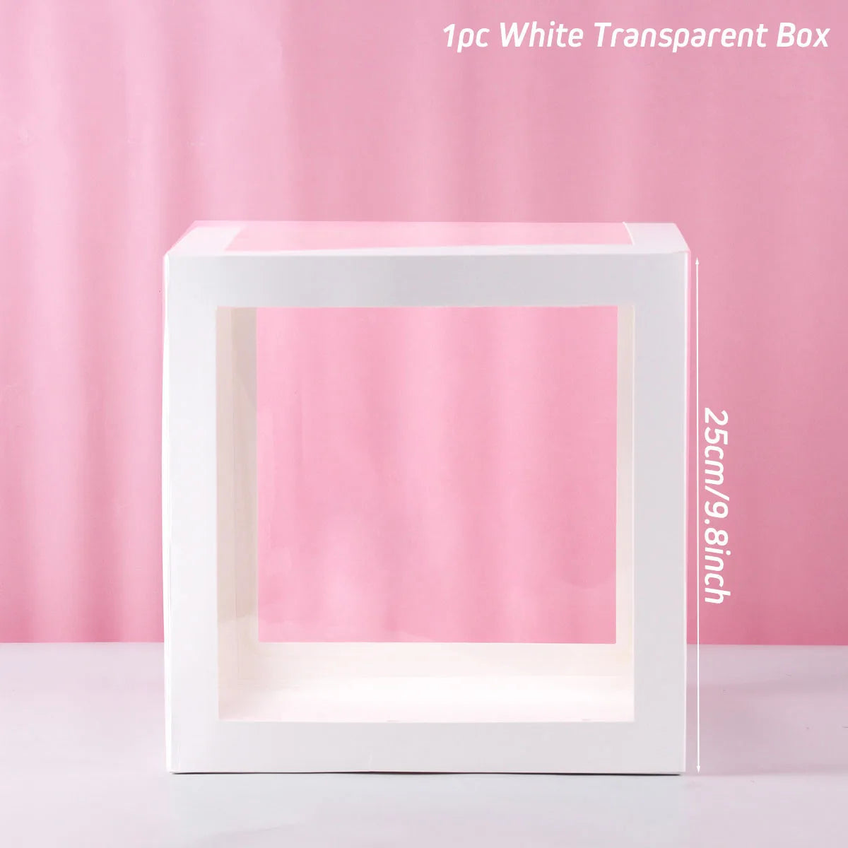 Clear Acrylic Letter Balloon Box for Celebrations
