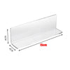 Clear acrylic shelf divider with dimensions 15cm long and 6cm high for cabinet or mirror storage.