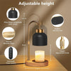 Adjustable Candle Warmer Lamp with Timer and Dimmer