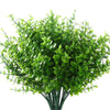 Plante d'eucalyptus artificielle verte et vibrante avec des feuilles rondes et denses.