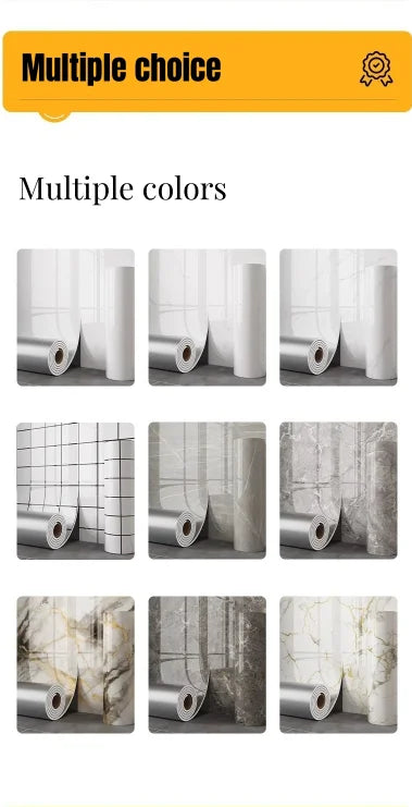 Marble-Pattern Self-Adhesive Peel and Stick Wallpaper
