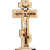 Handcrafted Wooden Orthodox Crucifix Desk Display