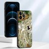A black TPU phone case featuring an Akatsuki anime design with a detailed cityscape background.