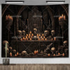 Enchanted Library Staircase Tapestry Wall Hanging