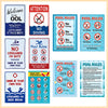 Collection de panneaux métalliques amusants pour la sécurité de la piscine, avec des règles comme Interdiction de plonger, in