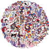 A collection of colorful stickers featuring characters from The Amazing Digital Circus