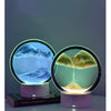 A 3D Quicksand LED table lamp with a color-changing light, featuring two glowing spherical displays.