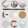 Various samples of self-adhesive PVC skirting board trim for walls, showing different finishes and applications.