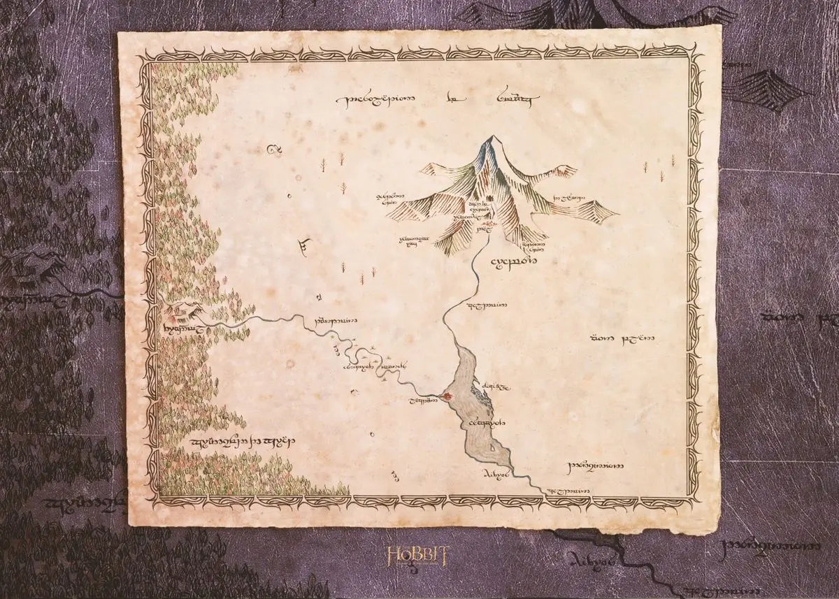 Vintage retro world map canvas wall art featuring an old map with topographical features and text.