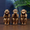 Three Wise Monkeys Resin Figurine Set